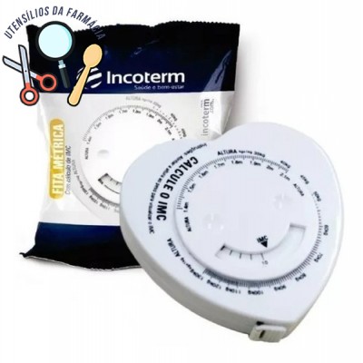 Fita métrica corporal com cálculo de imc Incoterm